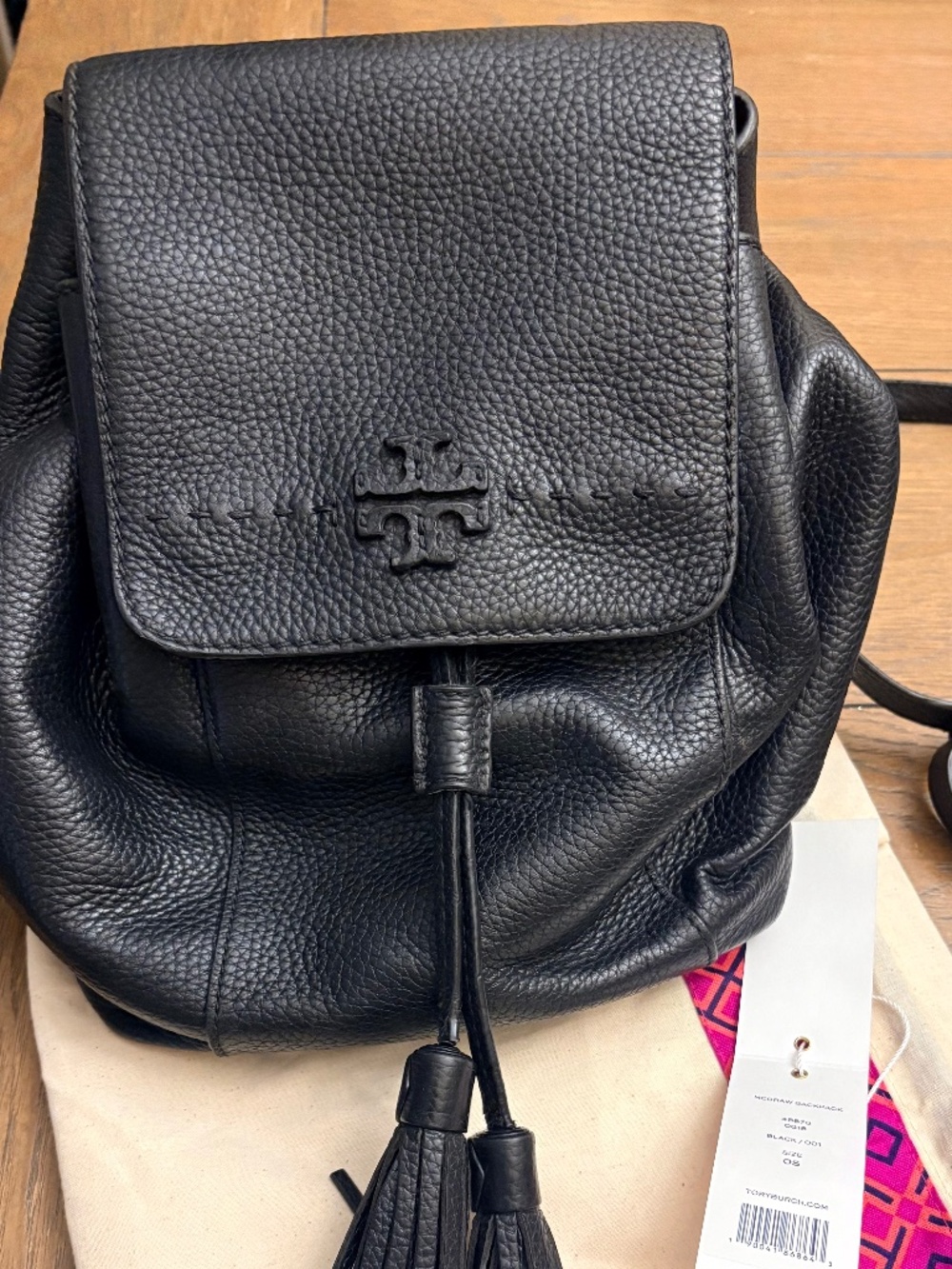 Tory Burch leather backpack